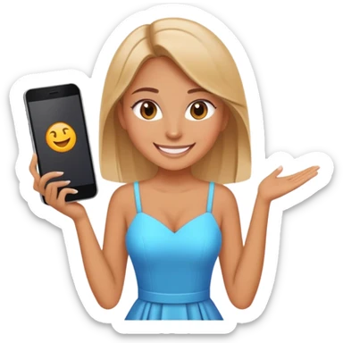 Can u make this girl online dress shopping  sticker