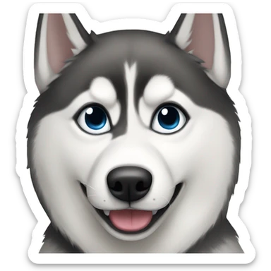 syberian husky sticker