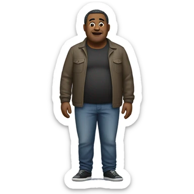 Fat uncle with really skinny jeans sticker