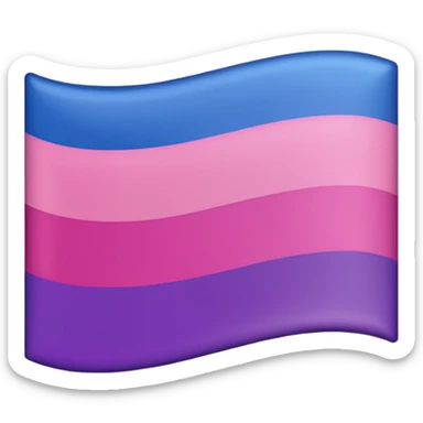 bisexual flag sticker