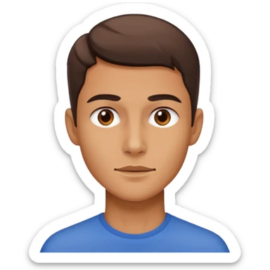 A person who has the sharpest jawline sticker