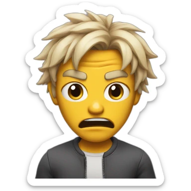 angry pop culture character sticker