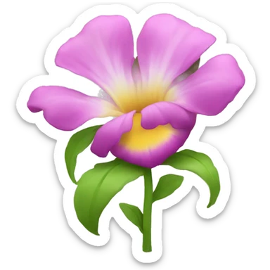 Flower sticker
