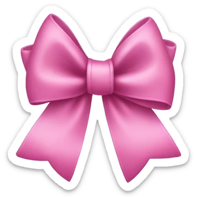 pink bow sticker