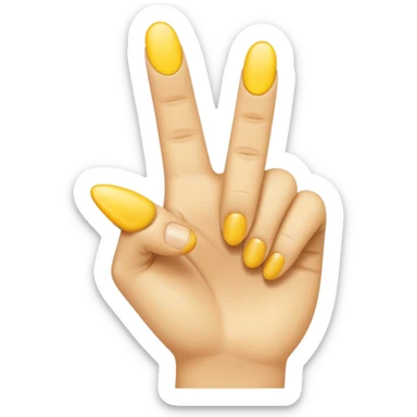 yellow finger emoji pointing at viewer sticker