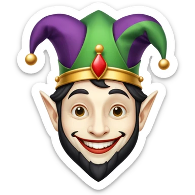 the black king's fool sticker