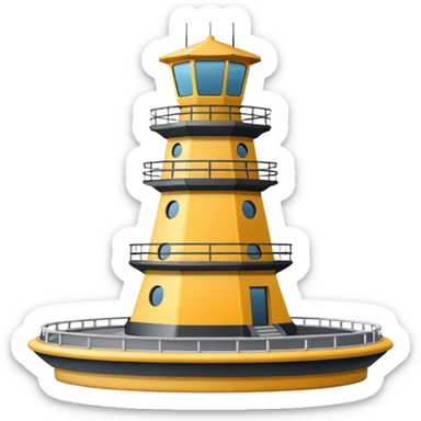 air traffic control tower sticker