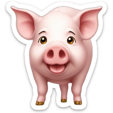 Cochon d’Inde avec un costard sticker
