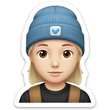 only a beanie sticker