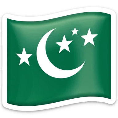 Azad Kashmir flag sticker