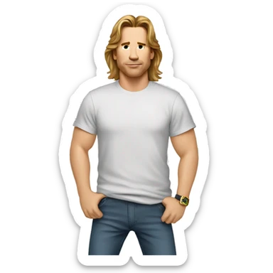 val-kilmer cartoon wearing tee sticker