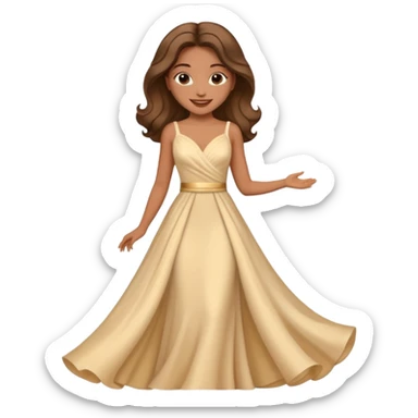 woman gala night actor sticker