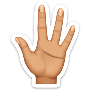 The letter I in ASL sticker