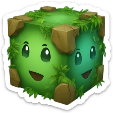 Jungle cube sticker