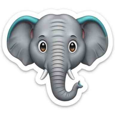 elephant freaking sticker