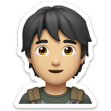Hiro hamada con su taje de súper héroe  sticker