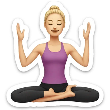 yoga sticker