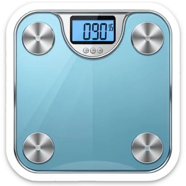 pesa de baño con 140 kilos sticker