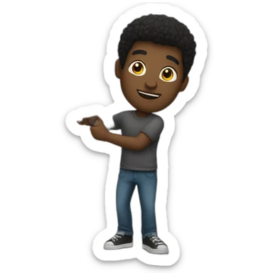 black men holding a sign that says "for free" sticker