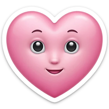 Pink hot emoji cute sticker
