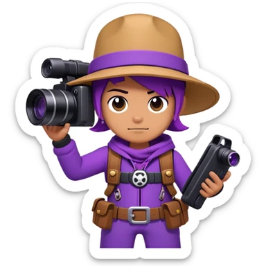Buster from brawl stars  sticker