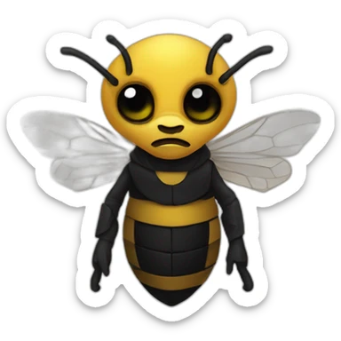 Bee as a Sith sticker