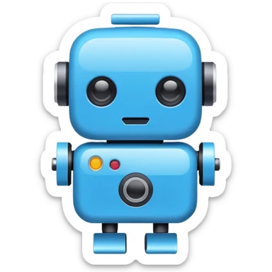 compact chatbot icon sticker