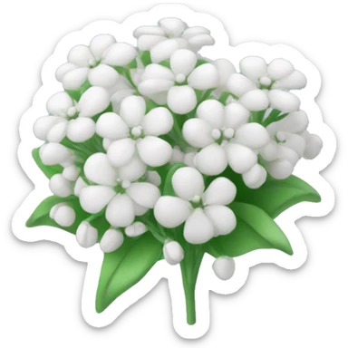 White baby’s breath flowers  sticker