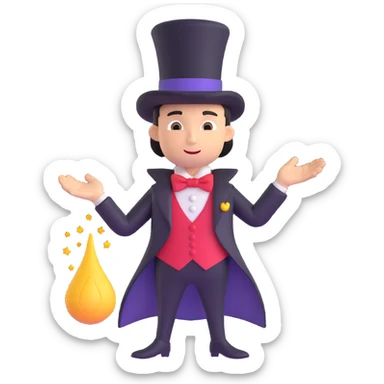 Magician  sticker