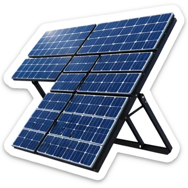 solar power generation plant on a nextracker system sticker