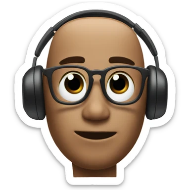 An AirPod in a head sticker