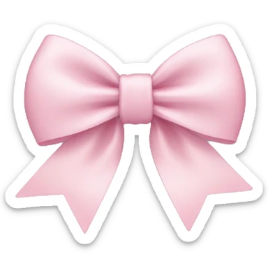 light pink bow sticker