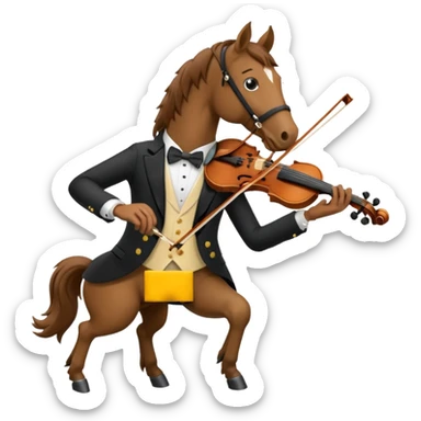 horse Musician sticker