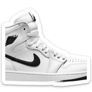 Air jordan 1 blancos sticker