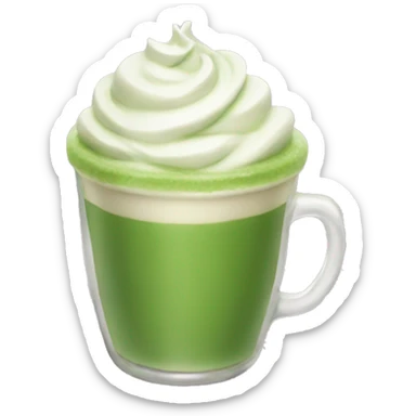 Matcha latte  sticker