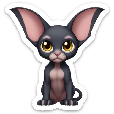 Dark Anthro Cool Bat-Sphynx-Pokémon Full Body sticker