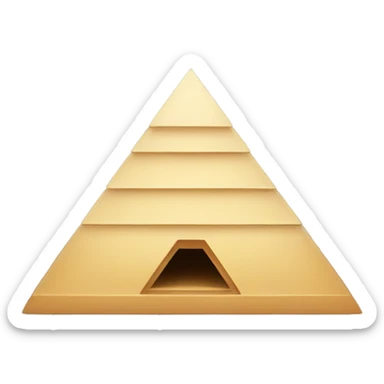 a pyramid that is upside down sticker