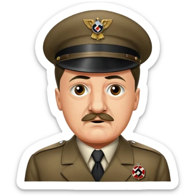 Je veux un emoji représentant adolf Hitler  sticker
