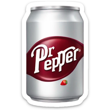 Can of dr.pepper with strawberry  sticker