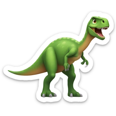 Dinosaur with long arms  sticker