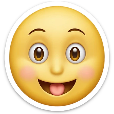 yellow smiley trying to look innocent while whistling sticker