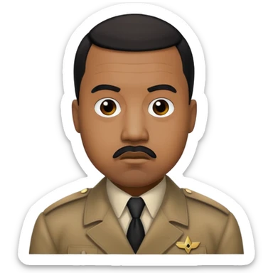 Kanye west dressed as Hitler sticker