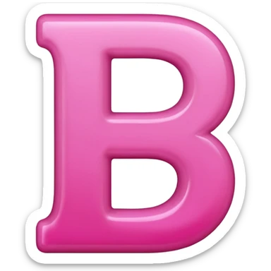 mix color pinks letter p sticker