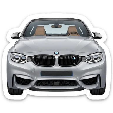 Grey bmw g26 m440i 2022 emoji sticker
