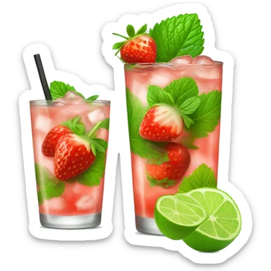 One Strawberry mojito sticker