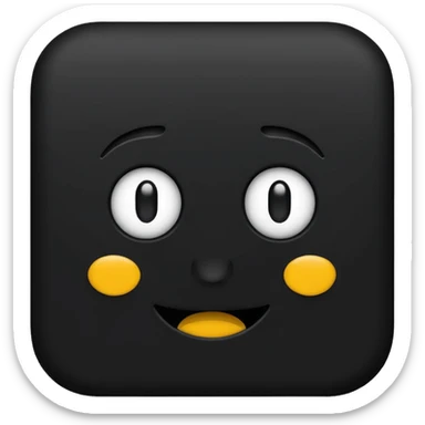 erstelle ein emoji was komplett dunkel ist  sticker