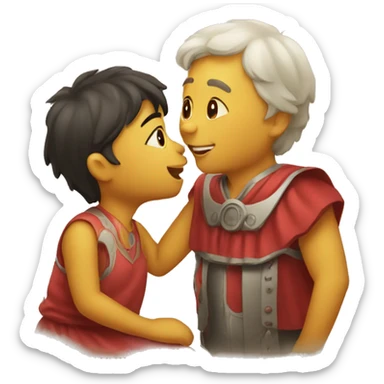 Giving kisse to someone  sticker