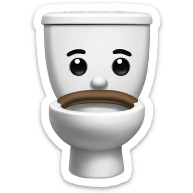 Skibidi toilet sticker