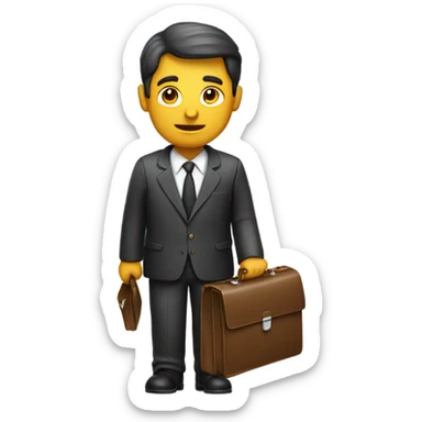 The man with a briefcase.
 sticker