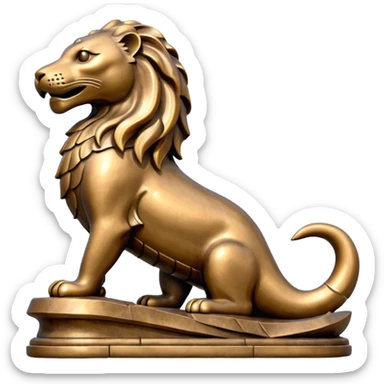 merlion with no legs sticker